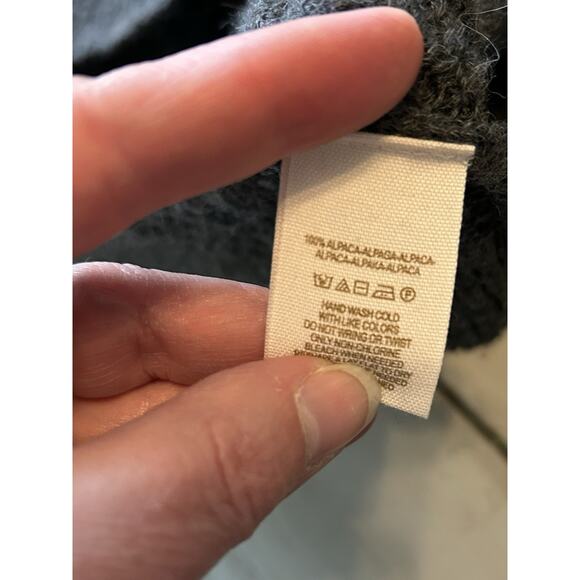 Knitted and Knotted Gray 100% Alpaca Tunic Dress Sz S Lightweight - Picture 9 of 9